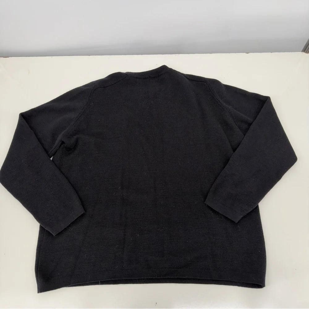ALPS 100% Wool Black Crewneck Sweater Sz XL Mens